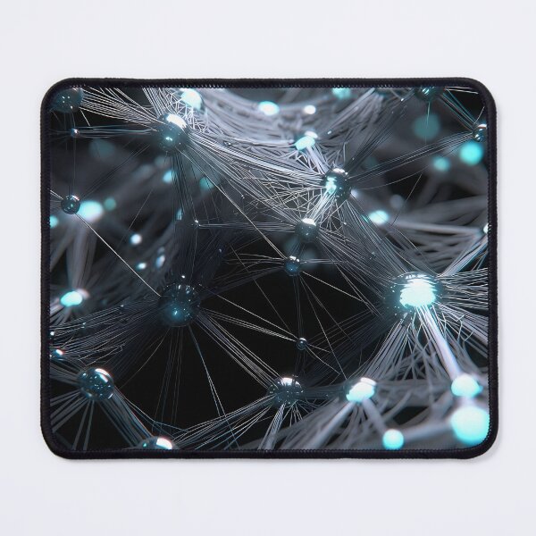 Item preview, Scifi Theme Grayish Texture of Asymmetrical Glowing Biological Neuron Synapses (image size 7840x11680) designed and sold by Digital-Davinci.