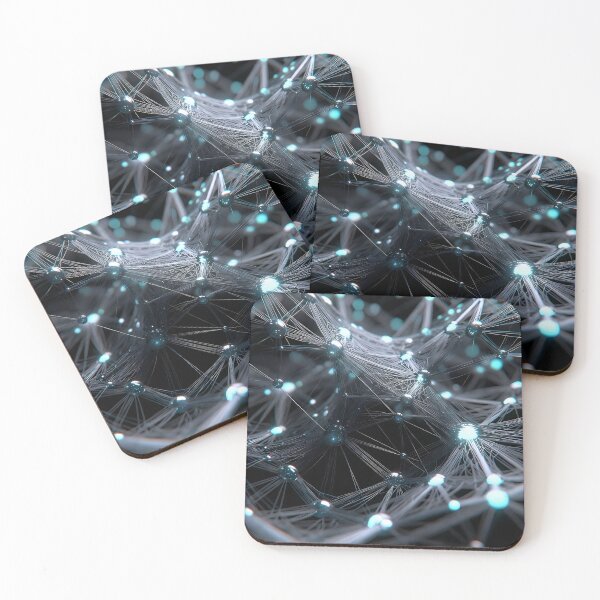 Item preview, Scifi Theme Grayish Texture of Asymmetrical Glowing Biological Neuron Synapses (image size 7840x11680) designed and sold by Digital-Davinci.