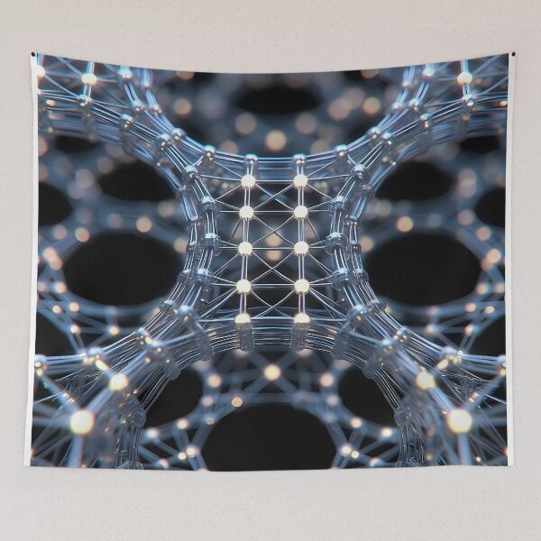 Item preview, Scifi Theme Grayish Texture of Asymmetrical Glowing Biological Neuron Synapses (image size 7840x11680) designed and sold by Digital-Davinci.