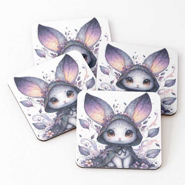 Item preview, Cute Gothic Watercolor Rabbit Nature designed and sold by RubisLeaf.