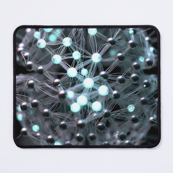 Item preview, Scifi Theme Grayish Texture of Asymmetrical Glowing Biological Neuron Synapses (image size 7840x11680) designed and sold by Digital-Davinci.