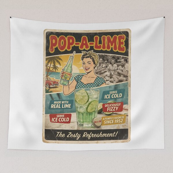 Item preview, Pop-A-Lime Perfection: Retro Refreshment Since 1952 designed and sold by ForeverPrintsOK.