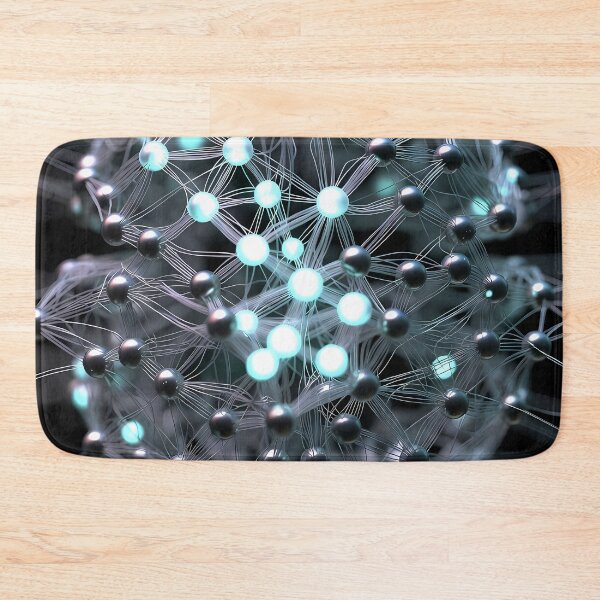 Item preview, Scifi Theme Grayish Texture of Asymmetrical Glowing Biological Neuron Synapses (image size 7840x11680) designed and sold by Digital-Davinci.