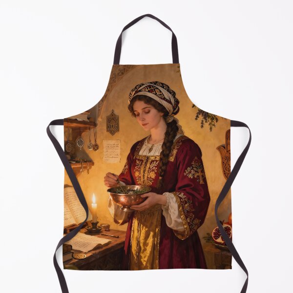 Item preview, Sephardic Magic Woman – 16th Century Mystic Blessings Art designed and sold by SoniaSarkali.