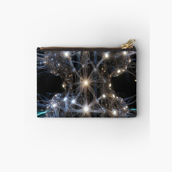 Item preview, Scifi Theme Grayish Texture of Asymmetrical Glowing Biological Neuron Synapses (image size 7840x11680) designed and sold by Digital-Davinci.