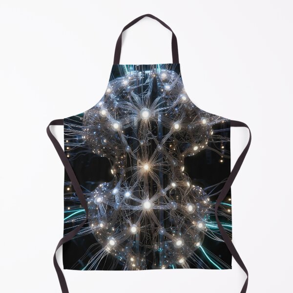 Item preview, Scifi Theme Grayish Texture of Asymmetrical Glowing Biological Neuron Synapses (image size 7840x11680) designed and sold by Digital-Davinci.