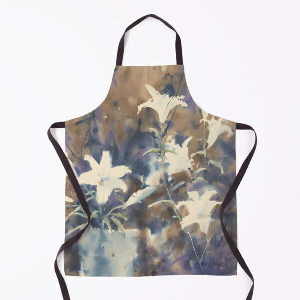Item preview, Indigo Blurred Garden - Dreamy Botanical White Flowers designed and sold by trajeado14.
