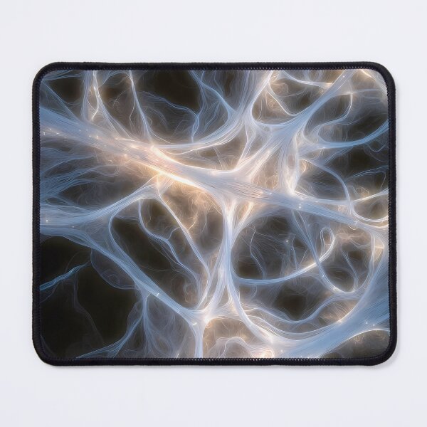 Item preview, Scifi Theme Grayish Texture of Asymmetrical Glowing Biological Neuron Synapses (image size 7840x11680) designed and sold by Digital-Davinci.