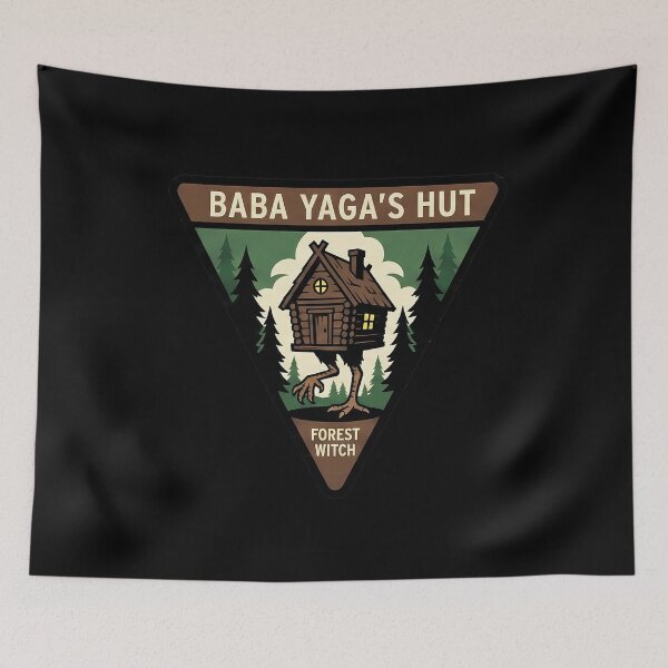Item preview, Baba Yaga's Hut Forest Witch Slavic Folklore designed and sold by k3rstman1.
