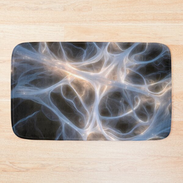 Item preview, Scifi Theme Grayish Texture of Asymmetrical Glowing Biological Neuron Synapses (image size 7840x11680) designed and sold by Digital-Davinci.