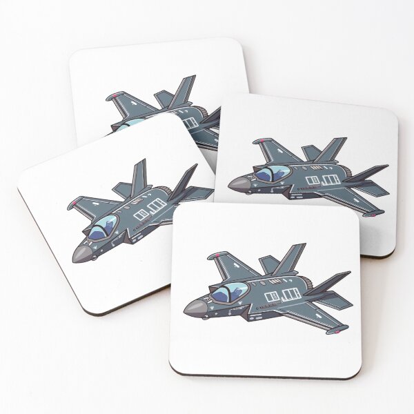 Item preview, Anime Stealth Jet Flying | F-35 Inspired Fighter Cartoon Art designed and sold by Combat Skies.
