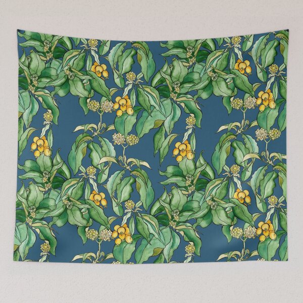 Item preview, loquat tree — a plant that carries an unexpected softness and tropical warmth. designed and sold by MartaHorodniczy.