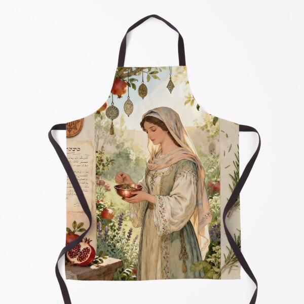 Item preview, Sephardic Magic Woman – 16th Century Mystic Blessings Art designed and sold by SoniaSarkali.