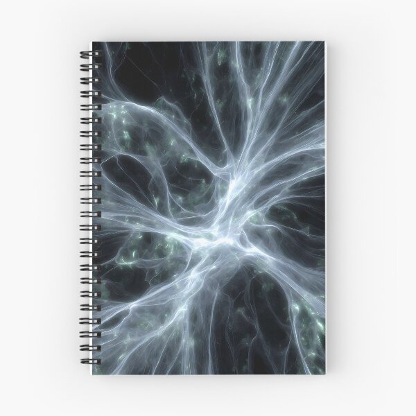 Item preview, Scifi Theme Grayish Texture of Asymmetrical Glowing Biological Neuron Synapses (image size 7840x11680) designed and sold by Digital-Davinci.