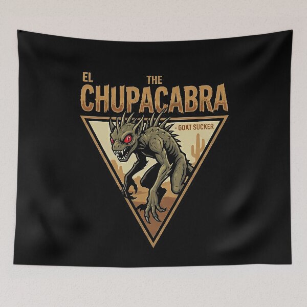 Item preview, El Chupacabra Goat Sucker Cryptid Monster Legend designed and sold by k3rstman1.