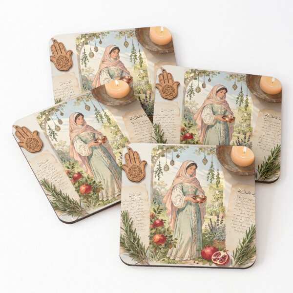 Item preview, Sephardic Magic Woman – 16th Century Mystic Blessings Art designed and sold by SoniaSarkali.