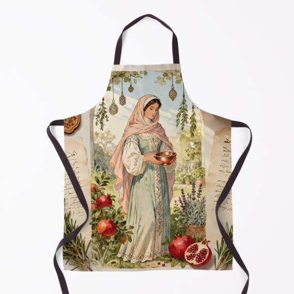 Item preview, Sephardic Magic Woman – 16th Century Mystic Blessings Art designed and sold by SoniaSarkali.
