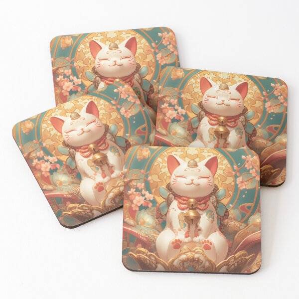 Item preview, Lucky cat Maneki-Neko designed and sold by Lenycherry_art.