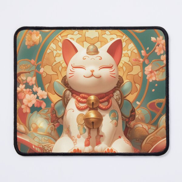 Item preview, Lucky cat Maneki-Neko designed and sold by Lenycherry_art.