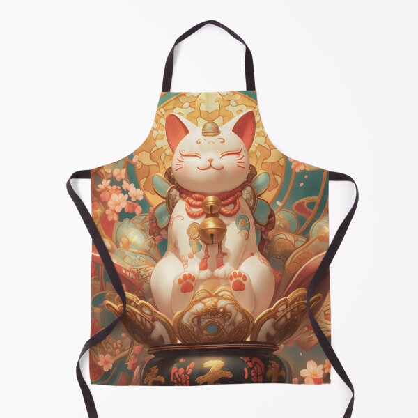 Item preview, Lucky cat Maneki-Neko designed and sold by Lenycherry_art.