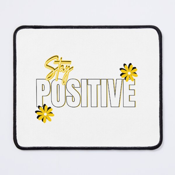 Item preview, Shiny Gold Stay Positive Motivational Quote designed and sold by EchoPrint Co..
