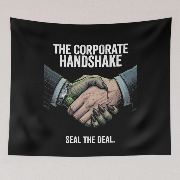 Item preview, Corporate Handshake Reptilian Monster Deal designed and sold by k3rstman1.