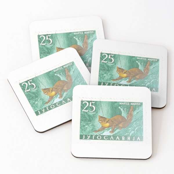 Artikelvorschau, Europäischer Baummarder, Vintage-Briefmarke entworfen und verkauft von red-amber65.