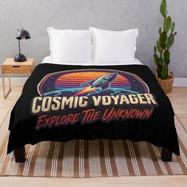 Aperçu de l'œuvre Lancement de la fusée spatiale rétro Cosmic Voyager créée et vendue par k3rstman1.