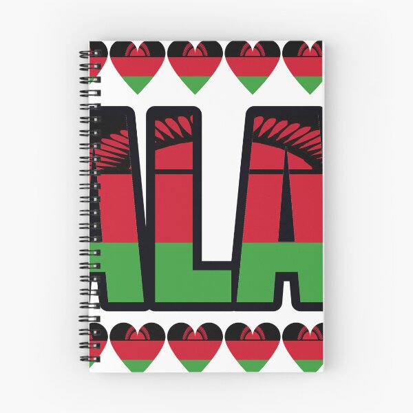 Item preview, Malawi Flag Letters And Hearts designed and sold by TheIconSmith.