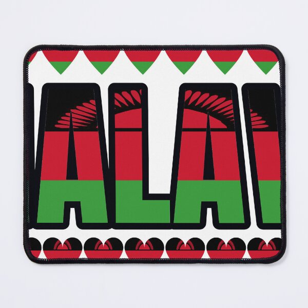 Item preview, Malawi Flag Letters And Hearts designed and sold by TheIconSmith.