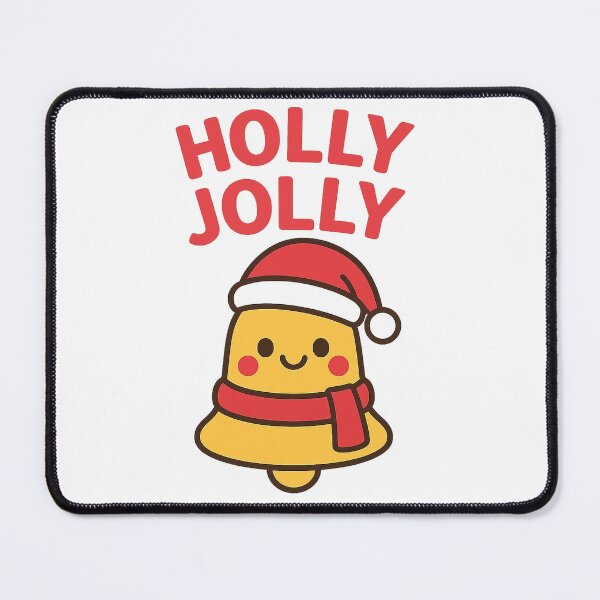 Item preview, Holly Jolly Bell | Cute Kawaii Christmas Bell | Festive Holiday Design designed and sold by StyleLap.