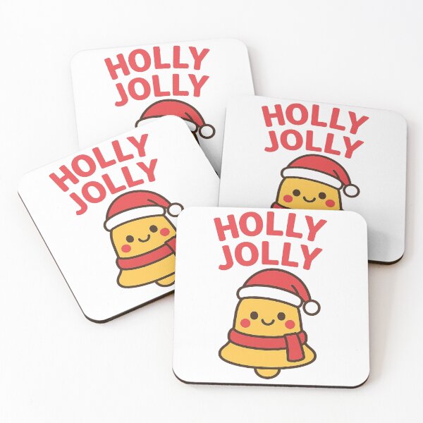 Item preview, Holly Jolly Bell | Cute Kawaii Christmas Bell | Festive Holiday Design designed and sold by StyleLap.