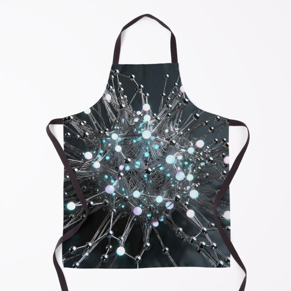 Item preview, Scifi Theme Grayish Texture of Asymmetrical Glowing Biological Neuron Synapses (image size 7840x11680) designed and sold by Digital-Davinci.