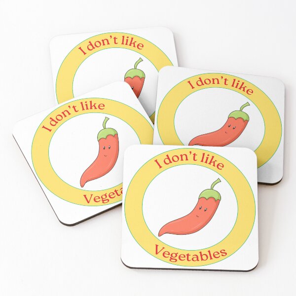 Item preview, I Don’t Like Vegetables - Pepper - Funny Cartoon Pepper designed and sold by Love3Happy.