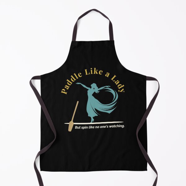 Item preview, Paddle Like a Lady – Elegant Paddleboard Silhouette in Gold and Teal designed and sold by bobparduephoto.