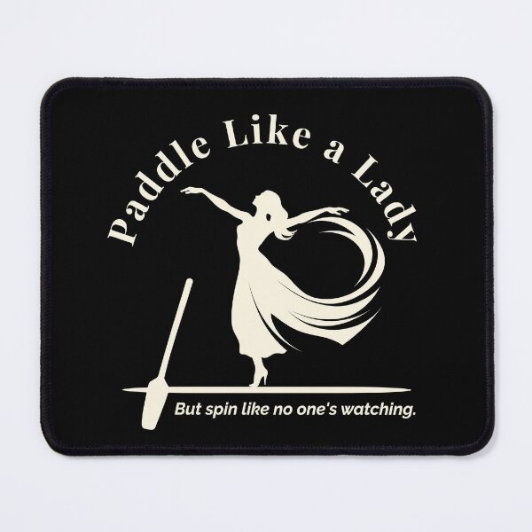 Item preview, Paddle Like a Lady – Elegant Paddleboard Silhouette in Gold and Teal designed and sold by bobparduephoto.