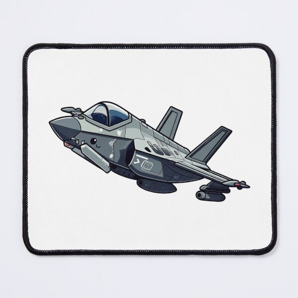Item preview, Flying Anime Stealth Jet | F-35 Inspired Fighter Cartoon Art designed and sold by Combat Skies.