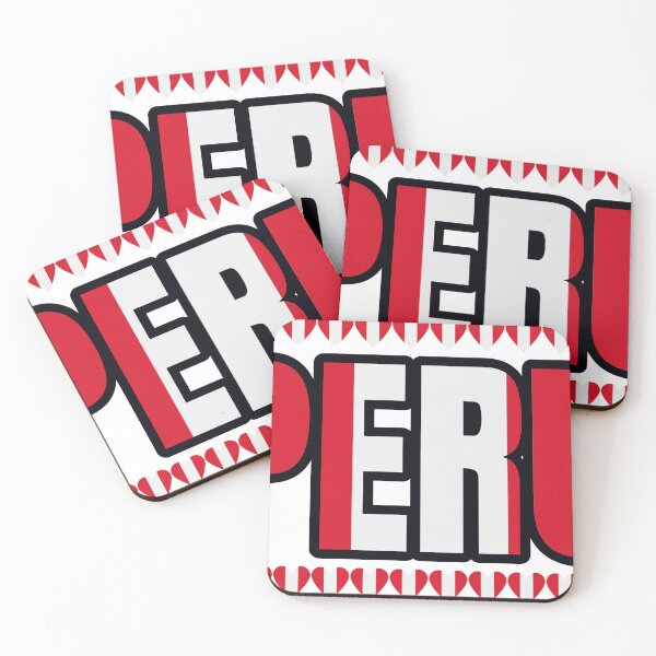 Item preview, Peru Flag Letters And Hearts designed and sold by TheIconSmith.