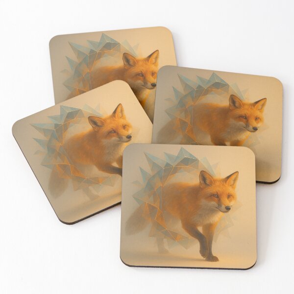 Item preview, Fox Geometric Portal Art | Modern Wildlife Illustration designed and sold by GeoWild Designs.