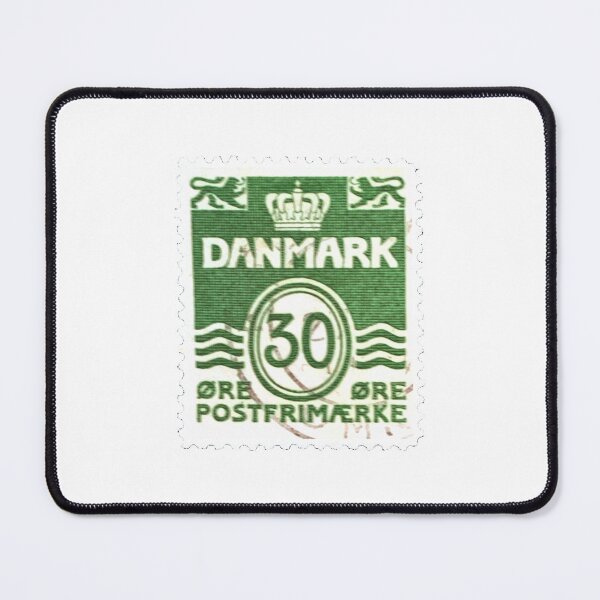 Item preview, Denmark Danmark Green Vintage Postage Stamp designed and sold by red-amber65.
