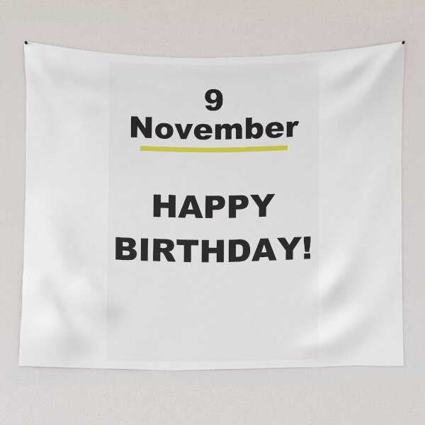 Item preview, Minimalist Happy Birthday Design — November 9 designed and sold by ariksworld.