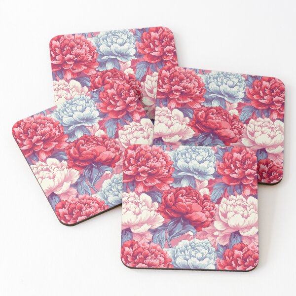 Item preview, Elegant Charming Floral Peonies Print For Sunny Interiors designed and sold by RoyalStarsPatts.
