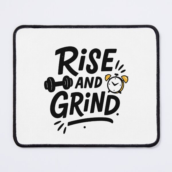 Item preview, Rise and Grind – Motivational Fitness Quote Design designed and sold by Born To Be Fit.