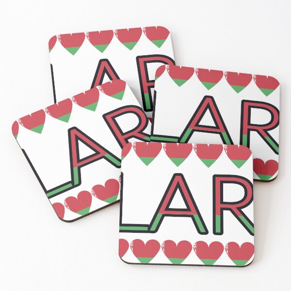 Item preview, Belarus Flag Letters And Hearts designed and sold by TheIconSmith.