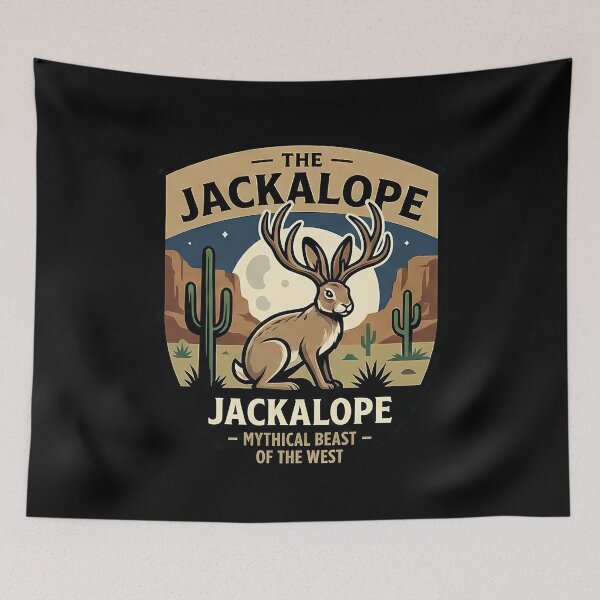 Item preview, Jackalope Mythical Beast Western Desert designed and sold by k3rstman1.