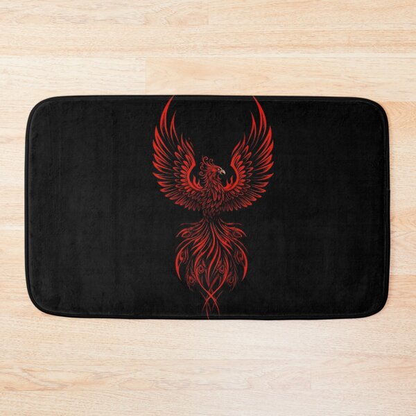 Item preview, Fiery Phoenix Rising – Red Tribal Flame Bird Art designed and sold by Kruti Collection.