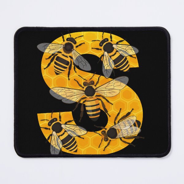 Item preview, BEES LETTER S designed and sold by ART-TYPE.