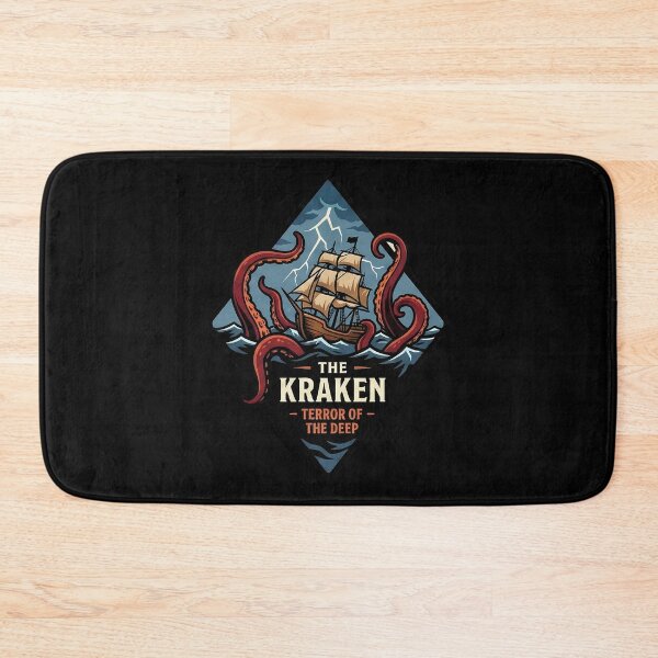 Item preview, Giant Kraken Attack Ship Stormy Ocean designed and sold by k3rstman1.