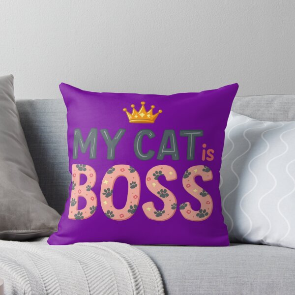 Item preview, My Cat Is Boss – Funny Cat Lover Quote designed and sold by TroyTheTerrific.