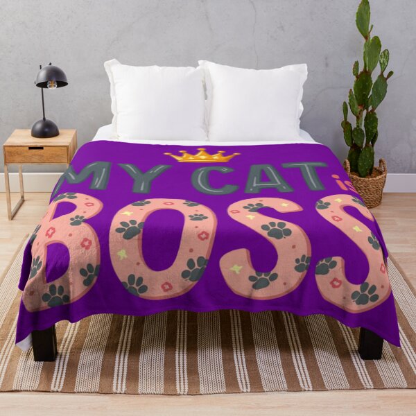 Item preview, My Cat Is Boss – Funny Cat Lover Quote designed and sold by TroyTheTerrific.